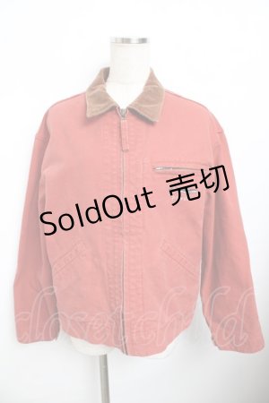 画像: powder / クジラ刺繍ZIPジャケット F 赤 Y-25-11-30-118-LO-JA-SZ-ZY
