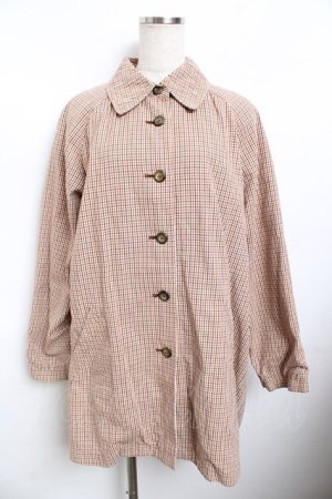 画像: powder / チェック柄ジャケットコート F ブラウン系 Y-25-11-30-129-LO-CO-SZ-ZY