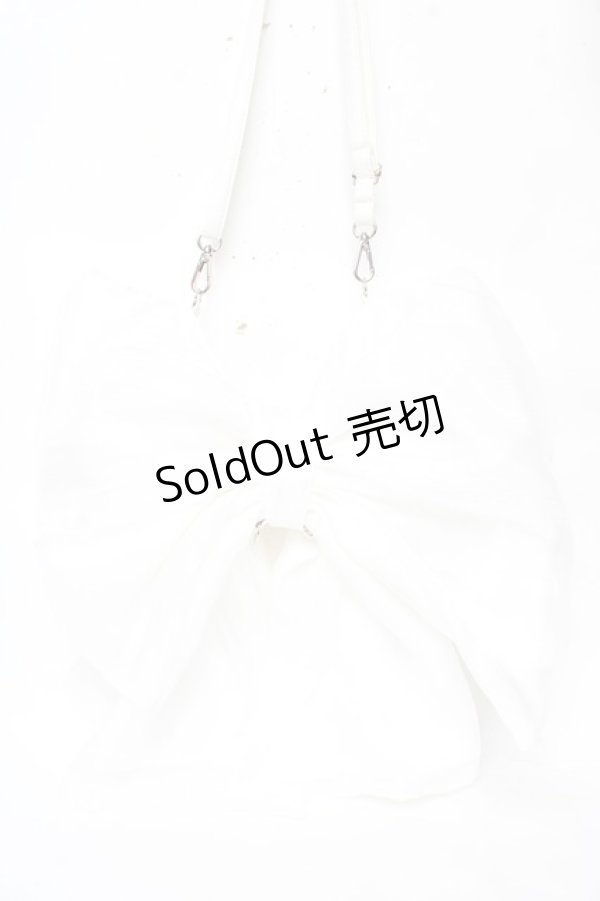 画像1: Alice Mashiro / 眞白ありす/リボンマルチWAYバッグ  白 Y-25-11-30-020-LO-BG-SZ-ZY (1)