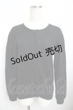 画像: INGEBORG / ニットカーディガン  黒 Y-25-11-30-136-LO-TO-SZ-ZY