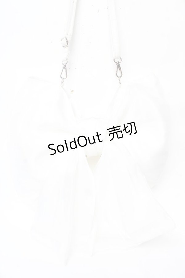 画像2: Alice Mashiro / 眞白ありす/リボンマルチWAYバッグ  白 Y-25-11-30-020-LO-BG-SZ-ZY (2)