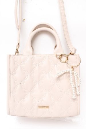 画像: Maison de FLEUR / EC限定 リボンキルティング2wayバッグ F ライトピンク Y-25-11-30-021-LO-BG-SZ-ZY