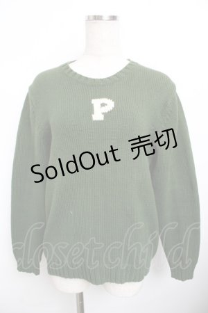 画像: PINK HOUSE / ロゴセーター F グリーン Y-25-11-30-143-LO-TO-SZ-ZY