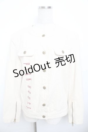 画像: PINK HOUSE / ロゴプリントジャケット F 生成り Y-25-11-30-146-LO-JA-SZ-ZY