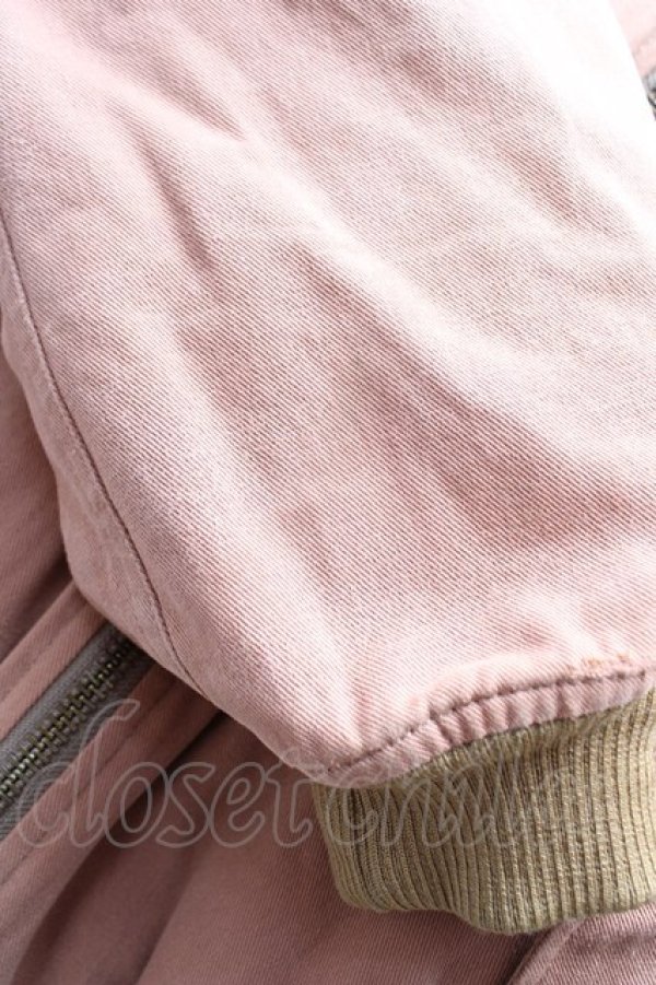 画像4: PINK HOUSE / ワッペンZIPブルゾン F ブラウン Y-25-11-30-147-LO-CO-SZ-ZY (4)