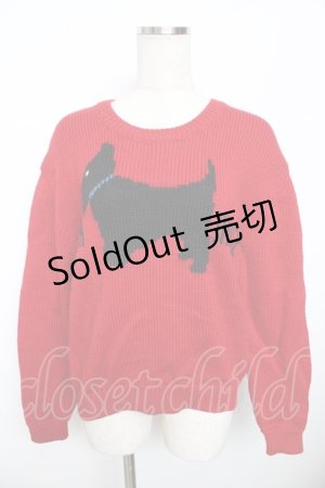 画像: PINK HOUSE / テリアセーター F 赤 Y-25-11-30-152-LO-TO-SZ-ZY