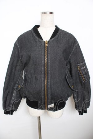 画像: PINK HOUSE / リボンモチーフ付きブルゾン F 黒 Y-25-11-30-154-LO-JA-SZ-ZY