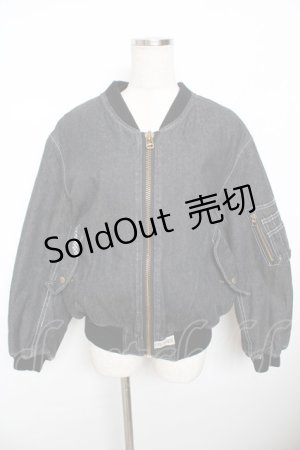 画像: PINK HOUSE / リボンモチーフ付きブルゾン F 黒 Y-25-11-30-154-LO-JA-SZ-ZY