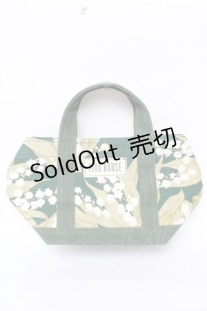 画像: PINK HOUSE / 鈴蘭柄ミニトートバッグ  グリーン Y-25-11-30-022-LO-BG-SZ-ZY