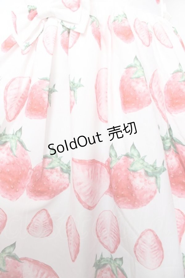 画像3: Baby Cat Dress / いちごジャンパースカート M 白 Y-25-11-30-157-LO-OP-SZ-ZY (3)