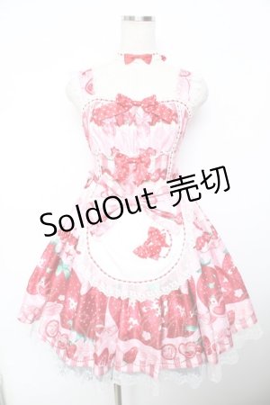 画像: Dream Lolita / Strawberry Cream ジャンパースカート  ピンク Y-25-11-30-158-LO-OP-SZ-ZY