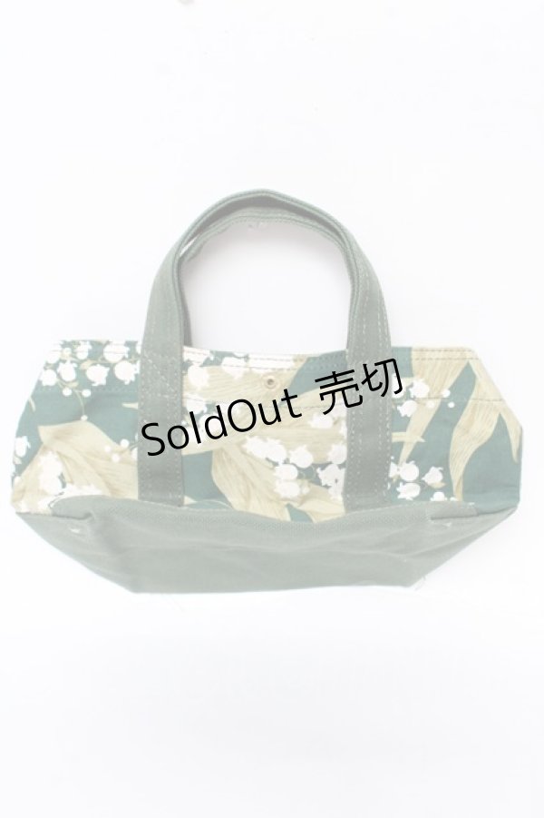 画像2: PINK HOUSE / 鈴蘭柄ミニトートバッグ  グリーン Y-25-11-30-022-LO-BG-SZ-ZY (2)