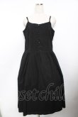 画像1: powder / 刺繍入りキャミワンピース F 黒 Y-25-11-30-160-LO-OP-SZ-ZY (1)