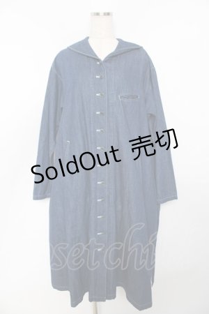 画像: powder / セーラーカラーシャツワンピース F インディゴ Y-25-11-30-166-LO-OP-SZ-ZY