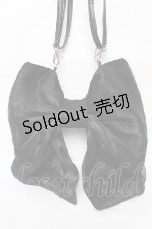 画像: Alice Mashiro / 眞白ありす/リボンマルチWAYバッグ  黒 Y-25-11-30-023-LO-BG-SZ-ZY