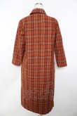 画像2: powder / チェック柄ウールワンピース F オレンジ Y-25-11-30-168-LO-OP-SZ-ZY (2)