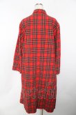 画像2: powder / タータンチェック柄ワンピース F 赤 Y-25-11-30-169-LO-OP-SZ-ZY (2)