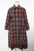 画像1: powder / タータンチェック柄ワンピース F 黒 Y-25-11-30-170-LO-OP-SZ-ZY (1)