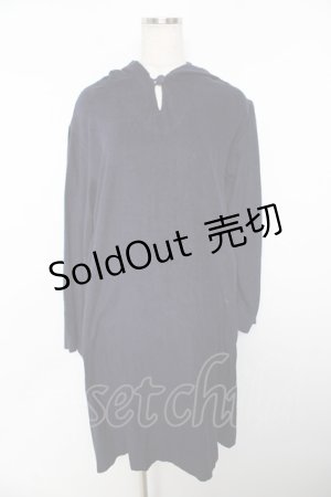 画像: powder / コットンルームワンピース F 紺 Y-25-11-30-172-LO-OP-SZ-ZY