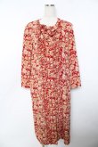 画像1: PINK HOUSE / ポピー柄ワンピース F 赤 Y-25-11-30-174-LO-OP-SZ-ZY (1)