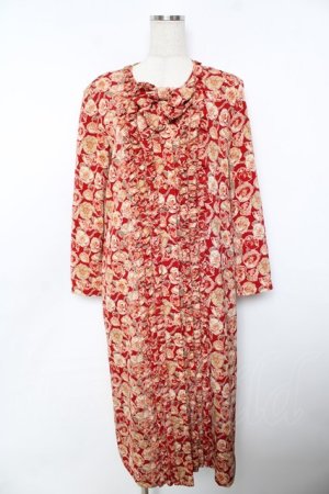画像: PINK HOUSE / ポピー柄ワンピース F 赤 Y-25-11-30-174-LO-OP-SZ-ZY