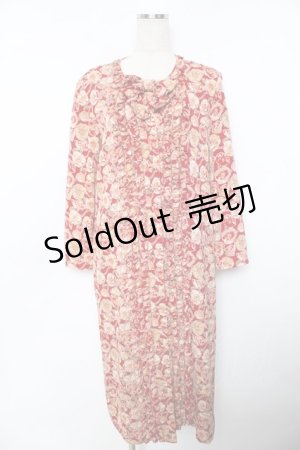 画像: PINK HOUSE / ポピー柄ワンピース F 赤 Y-25-11-30-174-LO-OP-SZ-ZY
