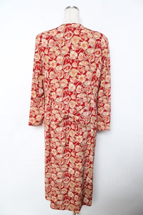 画像2: PINK HOUSE / ポピー柄ワンピース F 赤 Y-25-11-30-174-LO-OP-SZ-ZY (2)