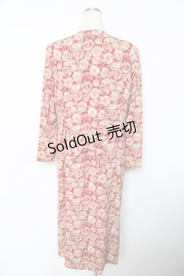 画像2: PINK HOUSE / ポピー柄ワンピース F 赤 Y-25-11-30-174-LO-OP-SZ-ZY (2)