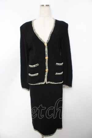 画像: INGEBORG / 配色ツイードセットアップ F 黒 Y-25-11-30-175-LO-JA-SZ-ZY