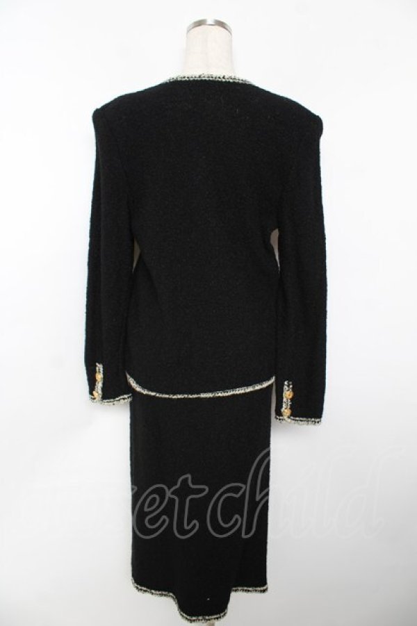 画像2: INGEBORG / 配色ツイードセットアップ F 黒 Y-25-11-30-175-LO-JA-SZ-ZY (2)