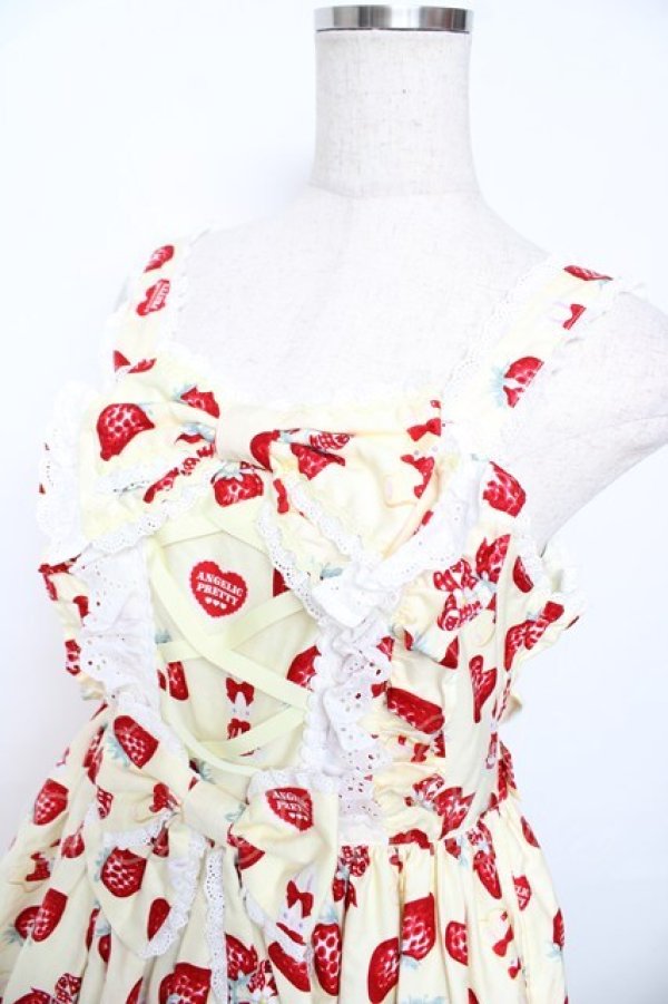 画像3: Angelic Pretty / Lyrical Bunny Parlorジャンパースカート  イエロー Y-25-11-30-176-AP-OP-SZ-ZY (3)