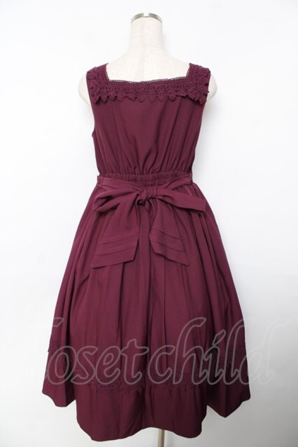 画像2: axes femme kawaii / エレガントドールジャンスカ M ワイン Y-25-11-30-178-AX-OP-SZ-ZY (2)