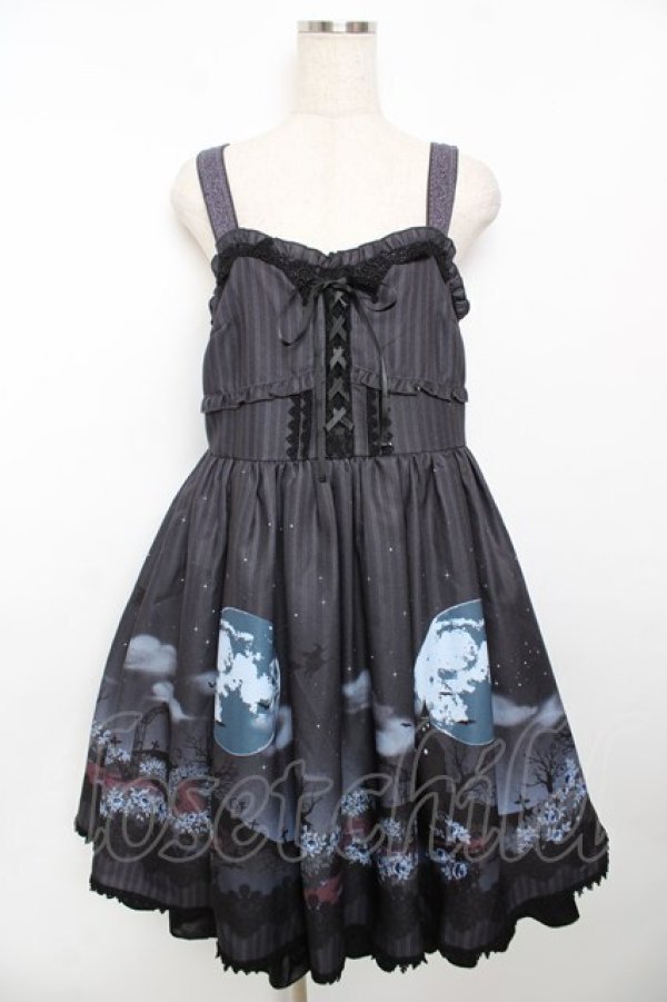 画像1: axes femme kawaii / トリックナイトワンピース M 黒 Y-25-11-30-181-AX-OP-SZ-ZY (1)