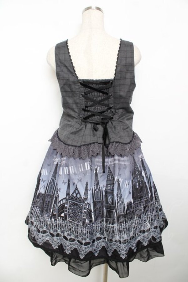 画像2: axes femme kawaii / ミスティックノクターンワンピース M グレー Y-25-11-30-184-AX-OP-SZ-ZY (2)