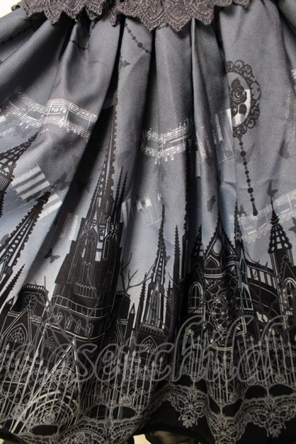 画像3: axes femme kawaii / ミスティックノクターンワンピース M グレー Y-25-11-30-184-AX-OP-SZ-ZY (3)