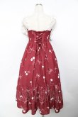 画像2: axes femme / チェリー柄フリルリボンワンピース F 赤 Y-25-11-30-185-AX-OP-SZ-ZY (2)