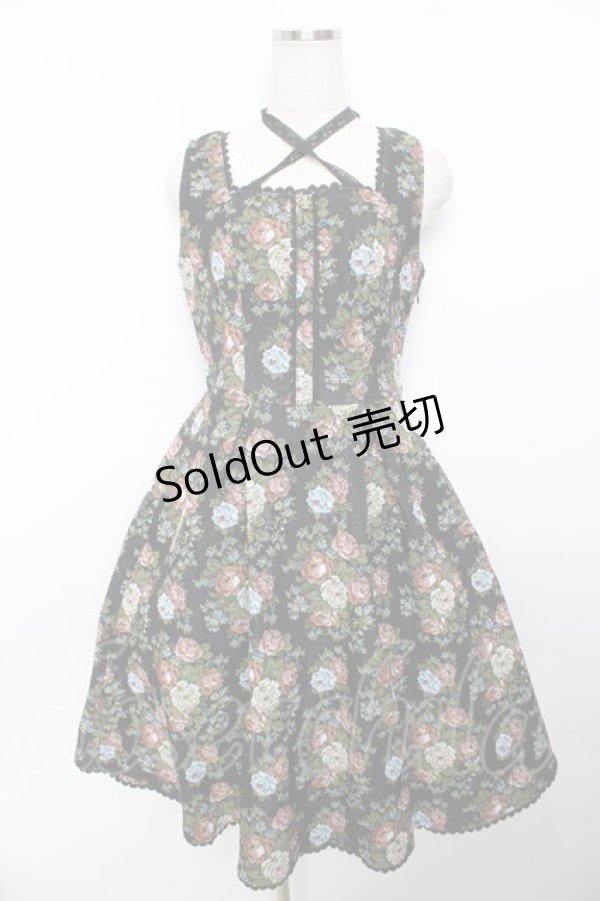 画像1: axes femme / アンティーク風ゴブランジャンスカ F 黒 Y-25-11-30-189-AX-OP-SZ-ZY (1)