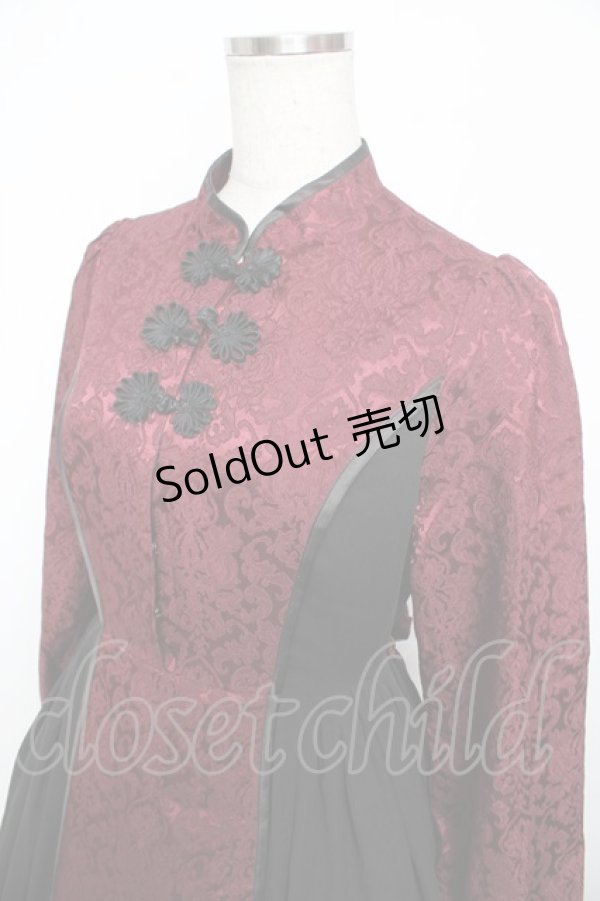 画像3: axes femme kawaii / シノワズリワンピース M ワイン Y-25-11-30-192-AX-OP-SZ-ZY (3)