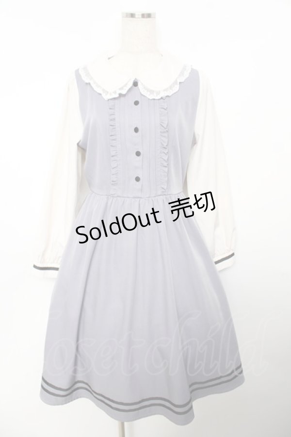 画像1: axes femme POETIQUE / 丸襟付きガーリーワンピース M ラベンダー Y-25-11-30-195-AX-OP-SZ-ZY (1)