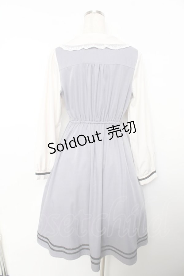 画像2: axes femme POETIQUE / 丸襟付きガーリーワンピース M ラベンダー Y-25-11-30-195-AX-OP-SZ-ZY (2)