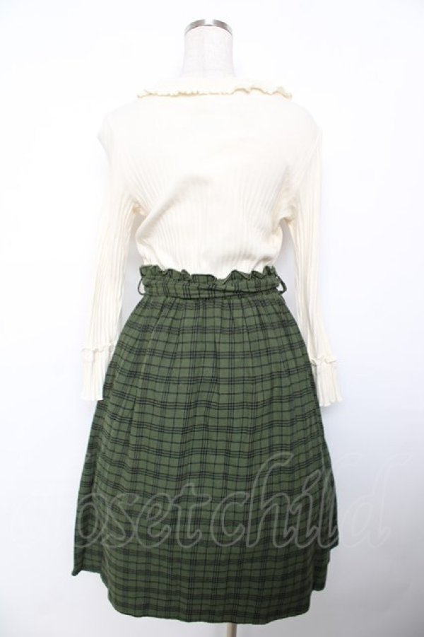 画像2: axes femme / 2021年福袋ワンピース  生成り×グリーン Y-25-11-30-199-AX-OP-SZ-ZY (2)