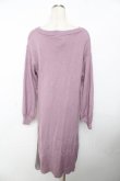 画像2: axes femme / スリットロングニットワンピ  ラベンダー Y-25-11-30-200-AX-OP-SZ-ZY (2)