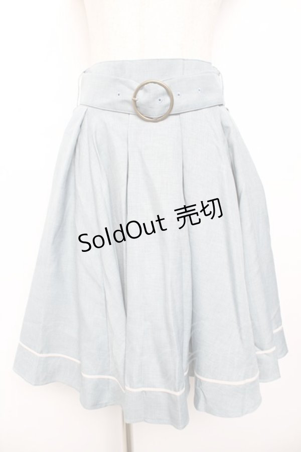 画像1: Kurumi Collaboration / マリンアカデミアスカート M サックス Y-25-11-30-213-LO-SK-SZ-ZY (1)
