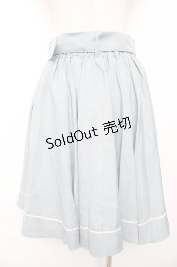 画像2: Kurumi Collaboration / マリンアカデミアスカート M サックス Y-25-11-30-213-LO-SK-SZ-ZY (2)