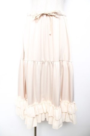 画像: axes femme kawaii / ミディフリルペチスカート M 生成り Y-25-11-30-220-AX-SK-SZ-ZY