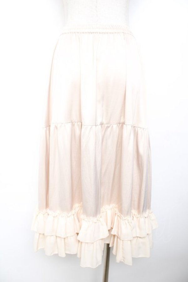 画像2: axes femme kawaii / ミディフリルペチスカート M 生成り Y-25-11-30-220-AX-SK-SZ-ZY (2)