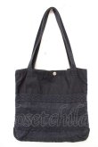 画像1: powder / コットンレースミニトートバッグ  紺 Y-25-11-30-027-LO-BG-SZ-ZTK021 (1)