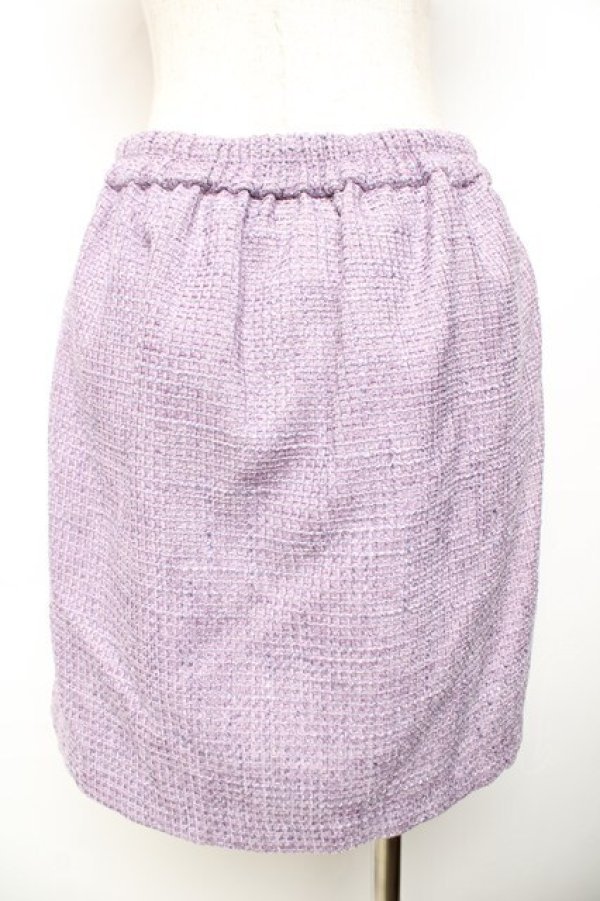画像2: axes femme kawaii / 刺繍ポケットスカート M ラベンダー Y-25-11-30-224-AX-SK-SZ-ZY (2)