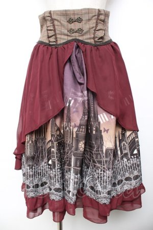 画像: axes femme kawaii / ミスティックノクターンスカート M ワイン Y-25-11-30-226-AX-SK-SZ-ZY