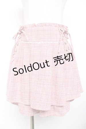 画像: axes femme kawaii / ツイードキュロット M ピンク Y-25-11-30-230-AX-PA-SZ-ZI